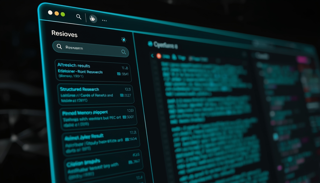 Perplexity Comet sidebar UI showing real-time tab awareness and AI research panel
