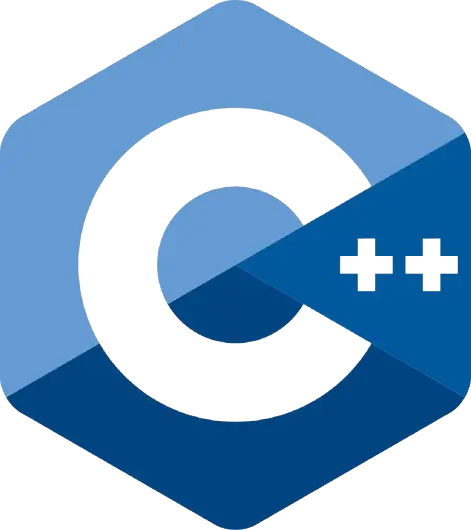C++ programming language logo — Free C++ course 55 lessons on CoodeVerse
