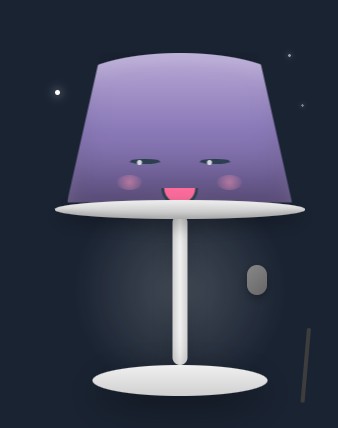 Cute Lamp Interactive Project – animated desk lamp toggle on off light effect HTML CSS JS free download