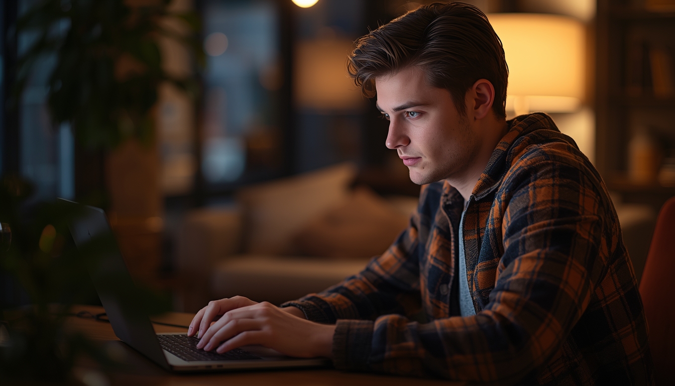 Developer learning JavaScript — coding on laptop