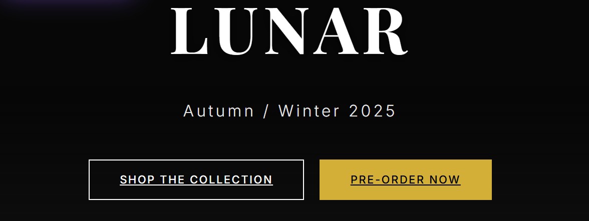 Timeless Luxury Fashion Landing Page – dark aesthetic gold accents premium brand HTML CSS JS free download