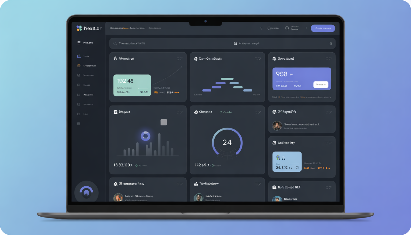 Next.js dashboard — full-stack React application