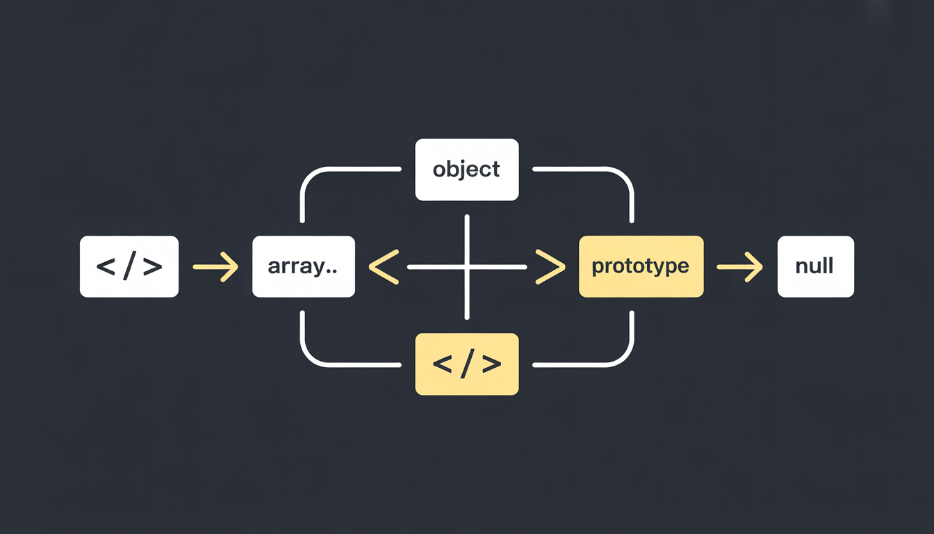 JavaScript prototype chain inheritance diagram
